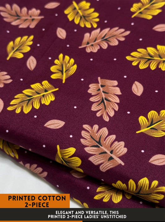 2Pc All Over Printed Cotton  Dress