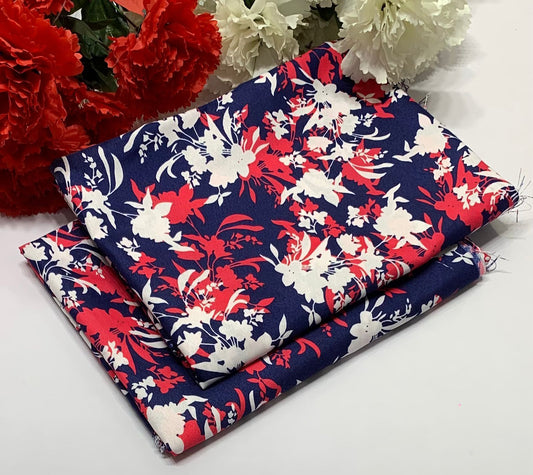 2Pc All Over Printed Cotton  Dress