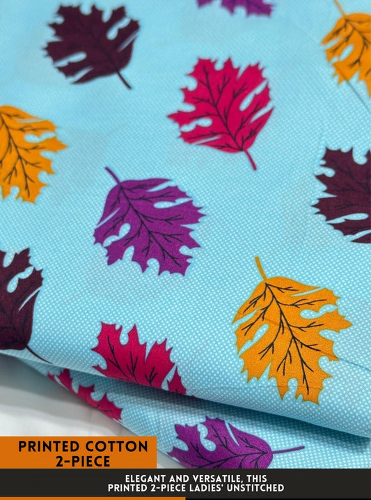 2Pc All Over Printed Cotton  Dress
