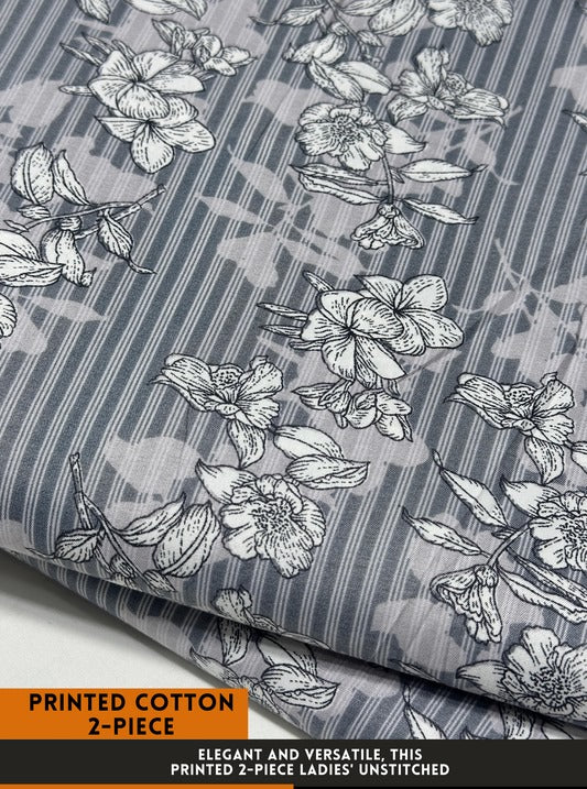 2Pc All Over Printed Cotton  Dress