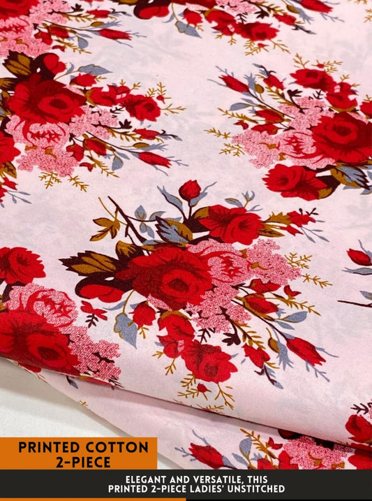 2Pc All Over Printed Cotton  Dress
