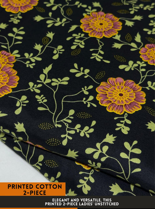 2Pc All Over Printed Cotton  Dress