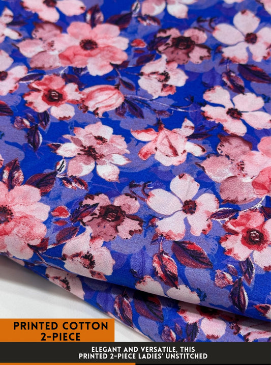 2Pc All Over Printed Cotton  Dress