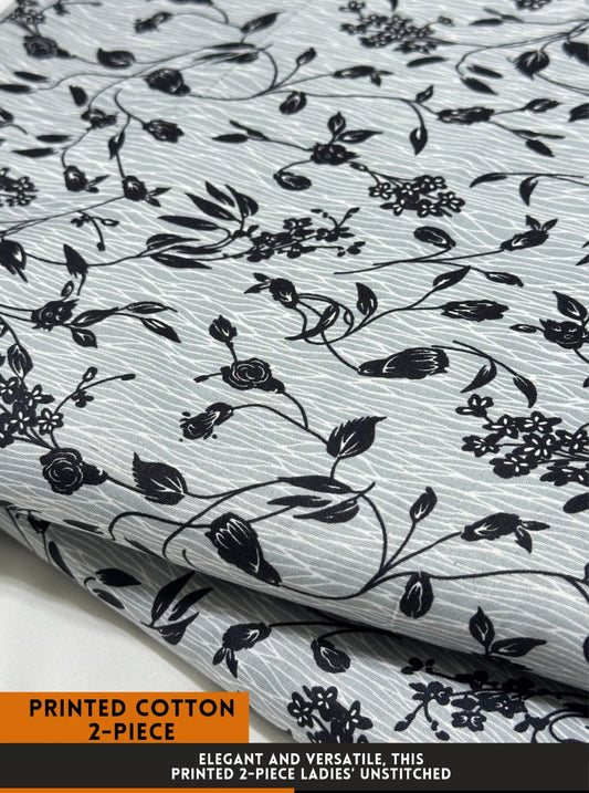2Pc All Over Printed Cotton  Dress