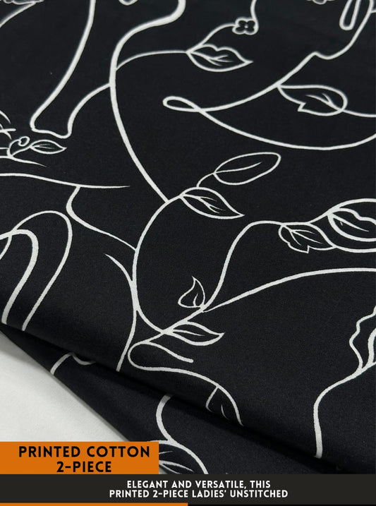 2Pc All Over Printed Cotton  Dress