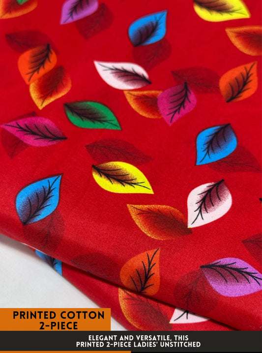 2Pc All Over Printed Cotton  Dress